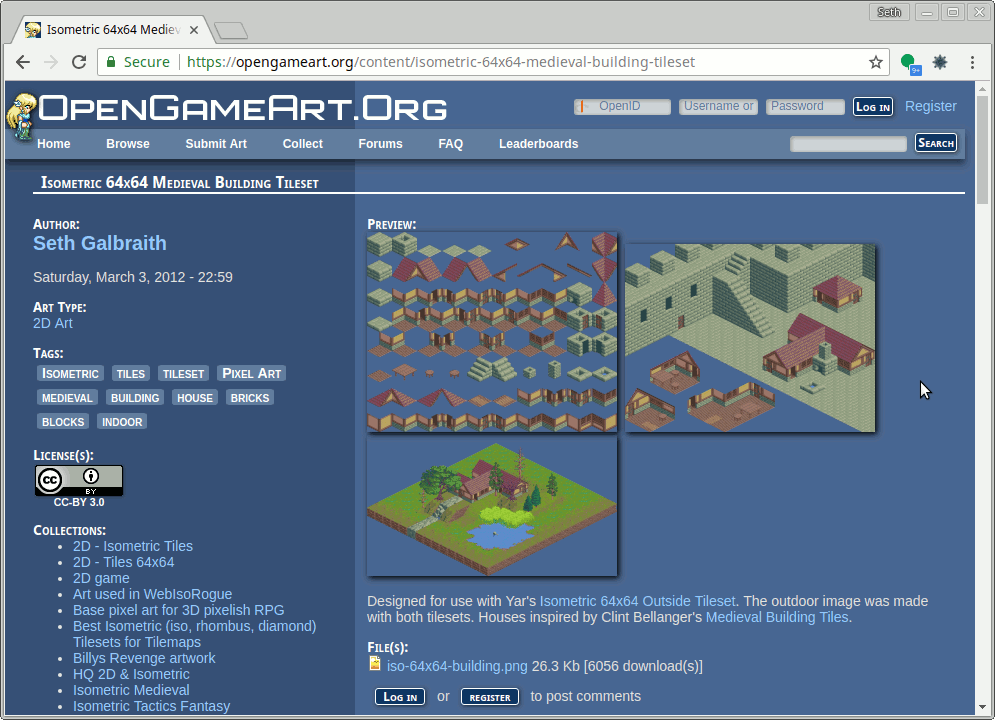 OpenGameArt.org screenshot